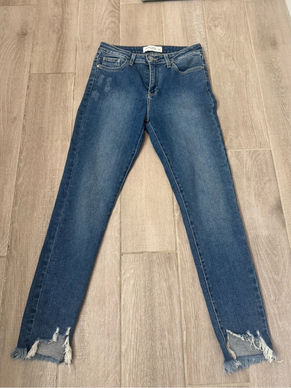 Just black denim stretchy skinny jeans